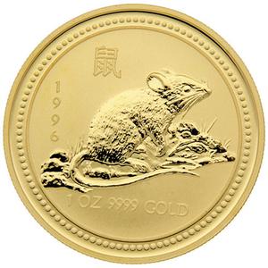 Australia / Gold Ounce 1996 Year of the Rat - reverse photo
