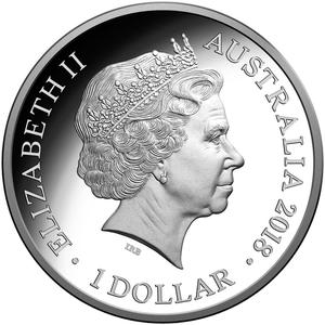 Australia / One Dollar Silver 2018 Year of the Dog - obverse photo
