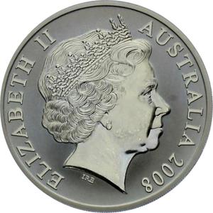 Australia / One Dollar 2008 Kangaroo - obverse photo