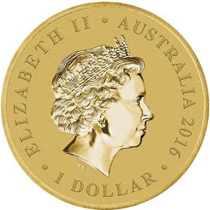 Australia / One Dollar 2016 Year of the Monkey - obverse photo
