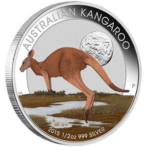 Australia / Silver Half Ounce 2015 Australian Outback - Kangaroo - obverse photo