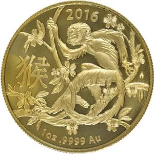Australia / Gold Ounce 2016 Year of the Monkey, RAM - reverse photo