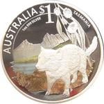 Silver Ounce 2010 Celebrate Australia - Tasmania: Photo Coin, Australia, Silver Ounce 2010 Celebrate Australia - Tasmania / thumbnail