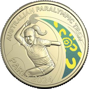Australia / One Dollar 2024 Australian Paralympic Team - reverse photo