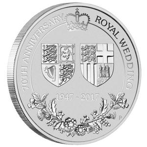 Australia / Platinum Two Ounces 2017 Royal Wedding Anniversary - reverse photo