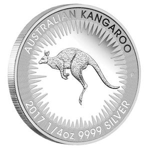 Australia / Silver Quarter Ounce 2017 Australian Kangaroo - reverse photo