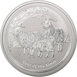 Australia / Silver Two Ounces 2015 Year of the Goat - obverse photo
