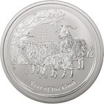 Silver Two Ounces 2015 Year of the Goat: Photo Coin, Australia, 2 Dollars 2015 - Silver / thumbnail