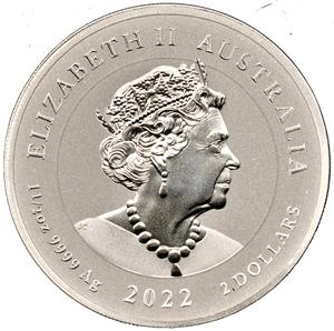 Australia / Silver Ounce and a Half 2022 Blue Whale - obverse photo