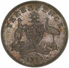 Threepence 1922: Photo Specimen Coin - Threepence, Australia, 1922 / thumbnail