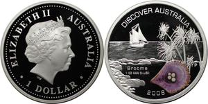 Australia / Silver Ounce 2008 Discover Australia - Broome - obverse photo