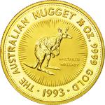 Australia / Gold Half Ounce 1993 Australian Nugget - reverse photo