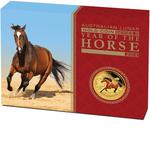 Gold Tenth-Ounce 2014 Year of the Horse: Photo Coin, Australia, Gold Tenth-Ounce 2014 Year of the Horse / thumbnail