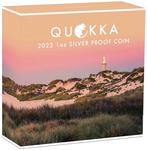 Silver Ounce 2022 Quokka, Proof: Photo Quokka 2022 1oz Silver Proof Coloured Coin / thumbnail
