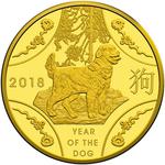 Gold Tenth-Ounce 2018 Year of the Dog, RAM: Photo Coin, Australia, Gold Tenth-Ounce 2018 Year of the Dog, RAM / thumbnail