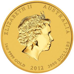Australia / Gold Kilo 2012 Year of the Dragon - obverse photo
