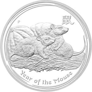 Australia / Silver Kilo 2008 Year of the Mouse - reverse photo