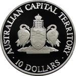 Australia / Ten Dollars Silver 1993 Australian Capital Territory / Proof FDC - reverse photo