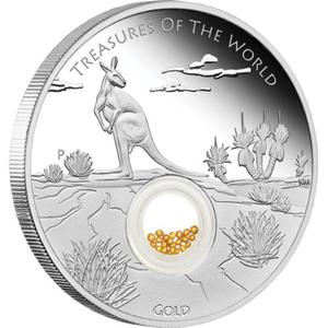 Australia / Silver Ounce 2014 Treasures of the World - Australia - reverse photo