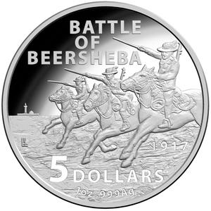 Australia / Silver Ounce 2017 Battle of Beerhsheba - reverse photo