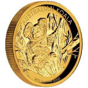 Australia / Gold Ounce 2013 Australian Koala, High Relief - reverse photo