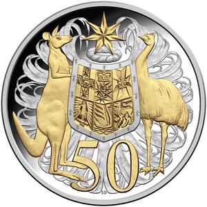Australia / Fifty Cents (Round, NCLT) - reverse photo