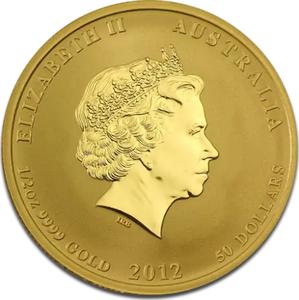 Australia / Gold Half Ounce 2012 Year of the Dragon - obverse photo