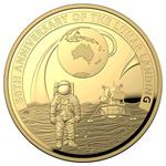 Gold Ounce 2019 Moon Landing, Domed: Photo Coin, Australia, Gold Ounce 2019 Moon Landing, Domed / thumbnail