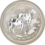 Silver Ounce 2014 Year of the Horse: Photo Coin, Australia, Elizabeth II Year of the Horse - 1 Dollar - 2014 - Perth - 1 Oz / thumbnail