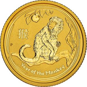 Australia / Gold Tenth-Ounce 2016 Year of the Monkey - reverse photo
