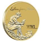 One Dollar 2016 WWI Letters From Home: Photo Coin, Australia, One Dollar 2016 WWI Letters From Home / thumbnail