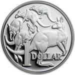 Australia / One Dollar 2014 Mob of Roos / Silver Proof FDC - reverse photo