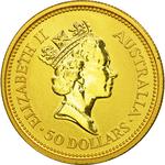 Australia / Gold Half Ounce 1993 Australian Nugget - obverse photo