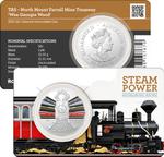Fifty Cents 2022 Steam Power - Tasmania: Photo Tasmania ‘Wee Georgie Wood’ 2022 50c Coloured Uncirculated Coin / thumbnail