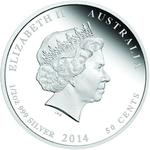 Australia / Silver Half Ounce 2014 Year of the Horse / Proof, Coloured Reverse - obverse photo