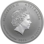 Australia / Silver Half Ounce 2013 Year of the Snake / Coloured Reverse - obverse photo