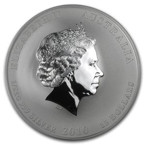 Australia / Silver Half Kilo 2010 Year of the Tiger - obverse photo