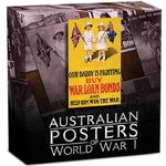 Silver Ounce 2016 World War I War Bonds Poster: Photo Coin, Australia, Silver Ounce 2016 War Bonds Poster / thumbnail
