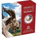 Silver Two Ounces 2015 Year of the Goat, Coloured: Photo Coin, Australia, Silver Two Ounces 2015 Year of the Goat / thumbnail