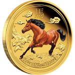 Gold Tenth-Ounce 2014 Year of the Horse: Photo Coin, Australia, Gold Tenth-Ounce 2014 Year of the Horse / thumbnail