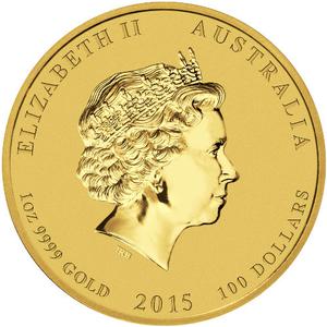 Australia / Gold Ounce 2015 Year of the Goat - obverse photo