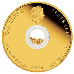 Australia / Gold Ounce 2014 Treasures of the World - Australia - obverse photo
