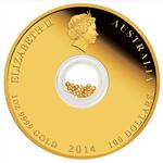 Gold Ounce 2014 Treasures of the World - Australia: Photo Coin, Australia, Gold Ounce 2014 Treasures of the World - Australia / thumbnail