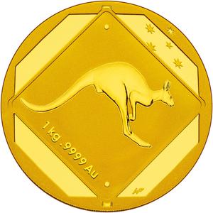 Australia / Gold Kilo 2013 Road Sign - Kangaroo - reverse photo