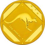 Gold Kilo 2013 Road Sign - Kangaroo: Photo Coin, Australia, Gold Kilo 2013 Road Sign - Kangaroo / thumbnail