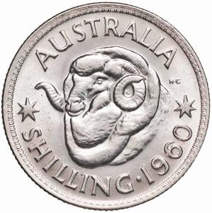 Australia / Shilling 1960 - reverse photo