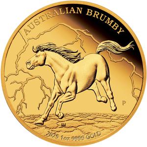 Australia / Gold Ounce 2025 Australian Brumby - reverse photo