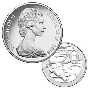 Australia / Twenty Cents 2016 Machin Effigy - reverse photo