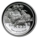Silver Ounce 2015 Year of the Goat, High Relief: Photo Coin, Australia, Silver Ounce 2015 Year of the Goat, High Relief / thumbnail