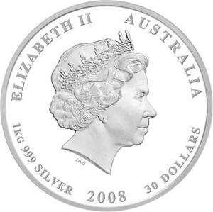 Australia / Silver Kilo 2008 Year of the Mouse - obverse photo